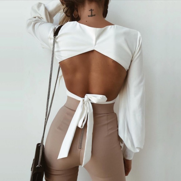 Crop top long sleeve for women tank top summer - Picture 3 of 3